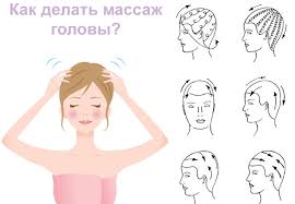 как делать массаж головы